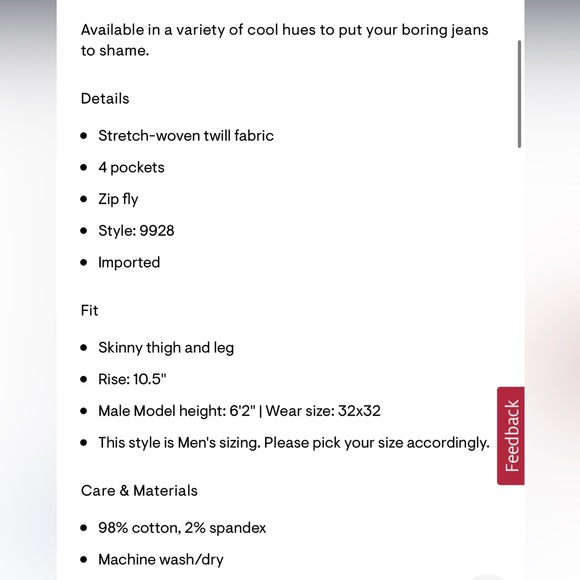 🧡AEROPOSTALE SKINNY CHINOS STRETCH - Picture 6 of 12